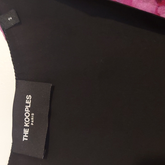 The Kooples Floral Print Short Sleeve Frilly Dress with Ruffle Details Size S/M - Picture 13 of 16